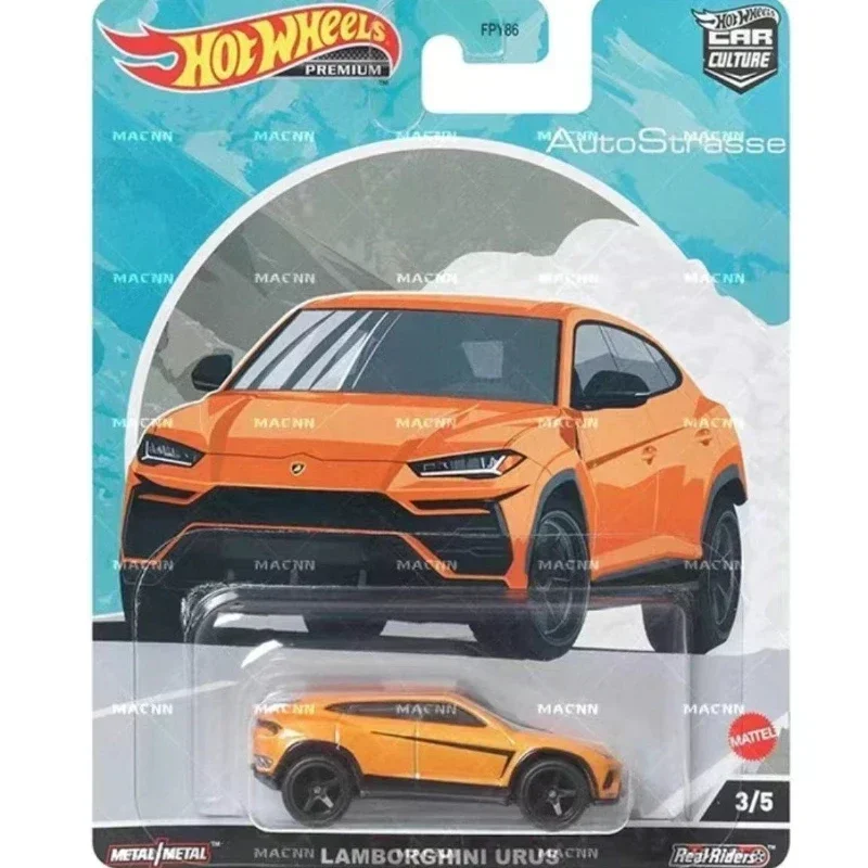 Hot Wheels-Premium Diecast Car Cultura, Mercedes Benz, Lamborghini, Alpine Crianças Brinquedos, Lamborghini, Veículo de brinquedo, 1, 64