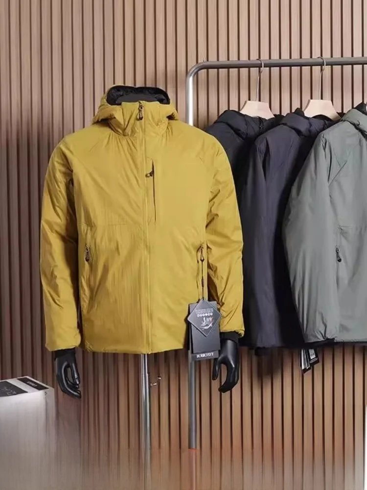 

Functional Lightweight Design Cotton Jaet for Men Outdoor Warm Casual Sport Hat Autumn Winter Youth Faion Stand Fit