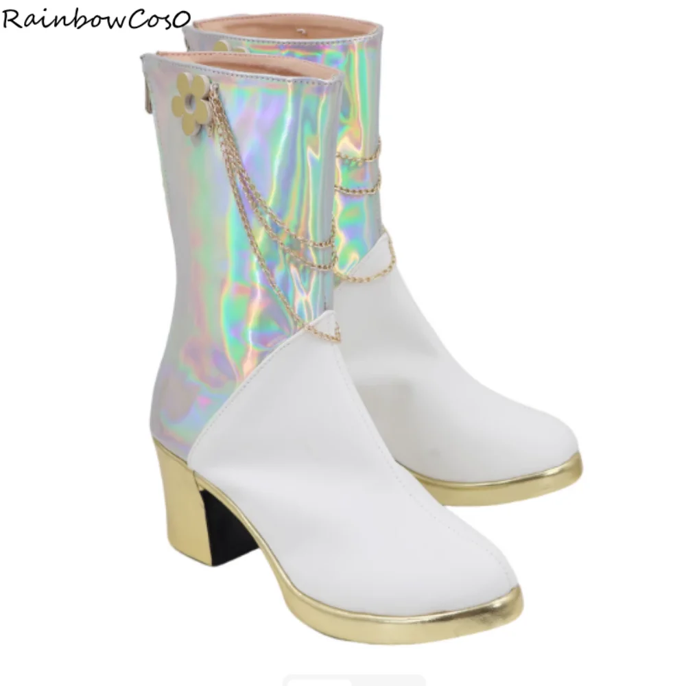 Mira Cosplay Scarpe Stivali Gioco Anime Party Halloween RainbowCos0 W5078
