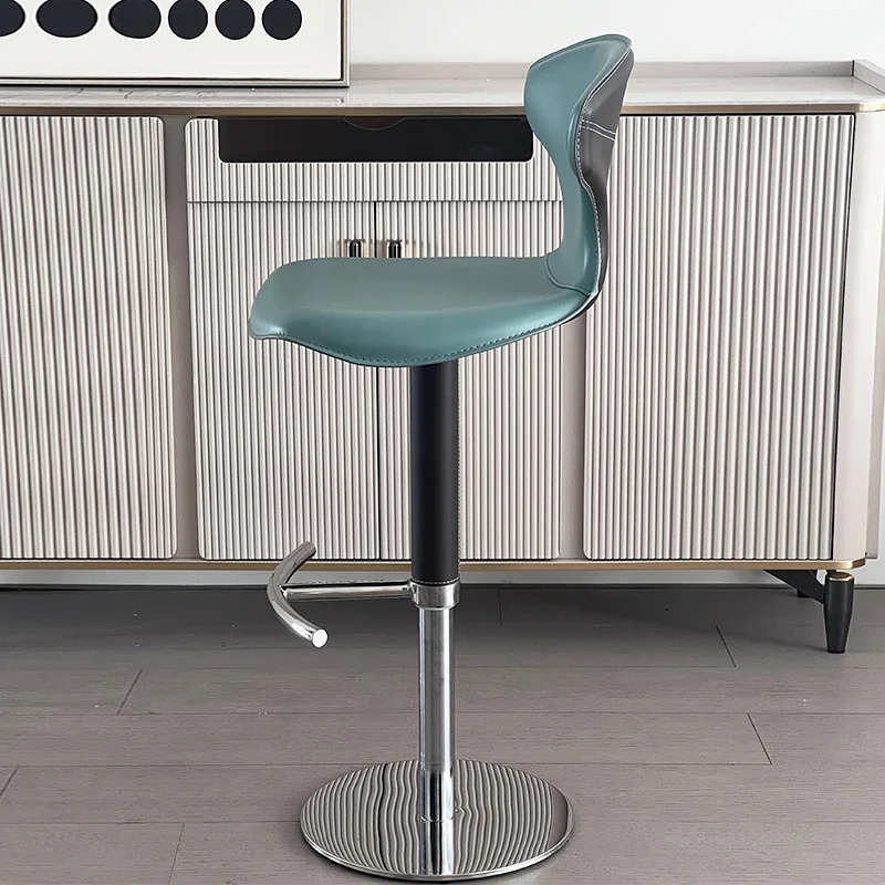 Relaxing Unique High Counter High-quality Modern Reception Bar Chairs Designer Make Backrest Height Single Bar Furniture