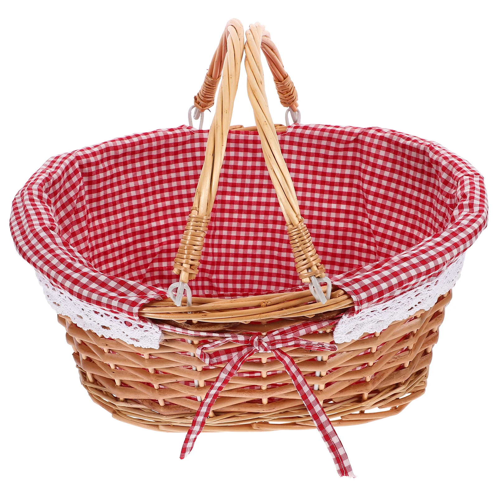 

Decorative Woven Storage Basket Handcrafted for Daily Use Fruit Vegetable Grain Organization Home Office Wedding Gift Basket