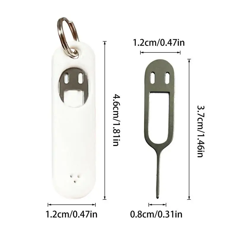 Sim Tool Sim-Karten-Nadelöffner, abnehmbarer Schlüsselanhänger, Sim-Karten-Tablett, Auswurfstift, Kartenfach-Öffnungswerkzeug