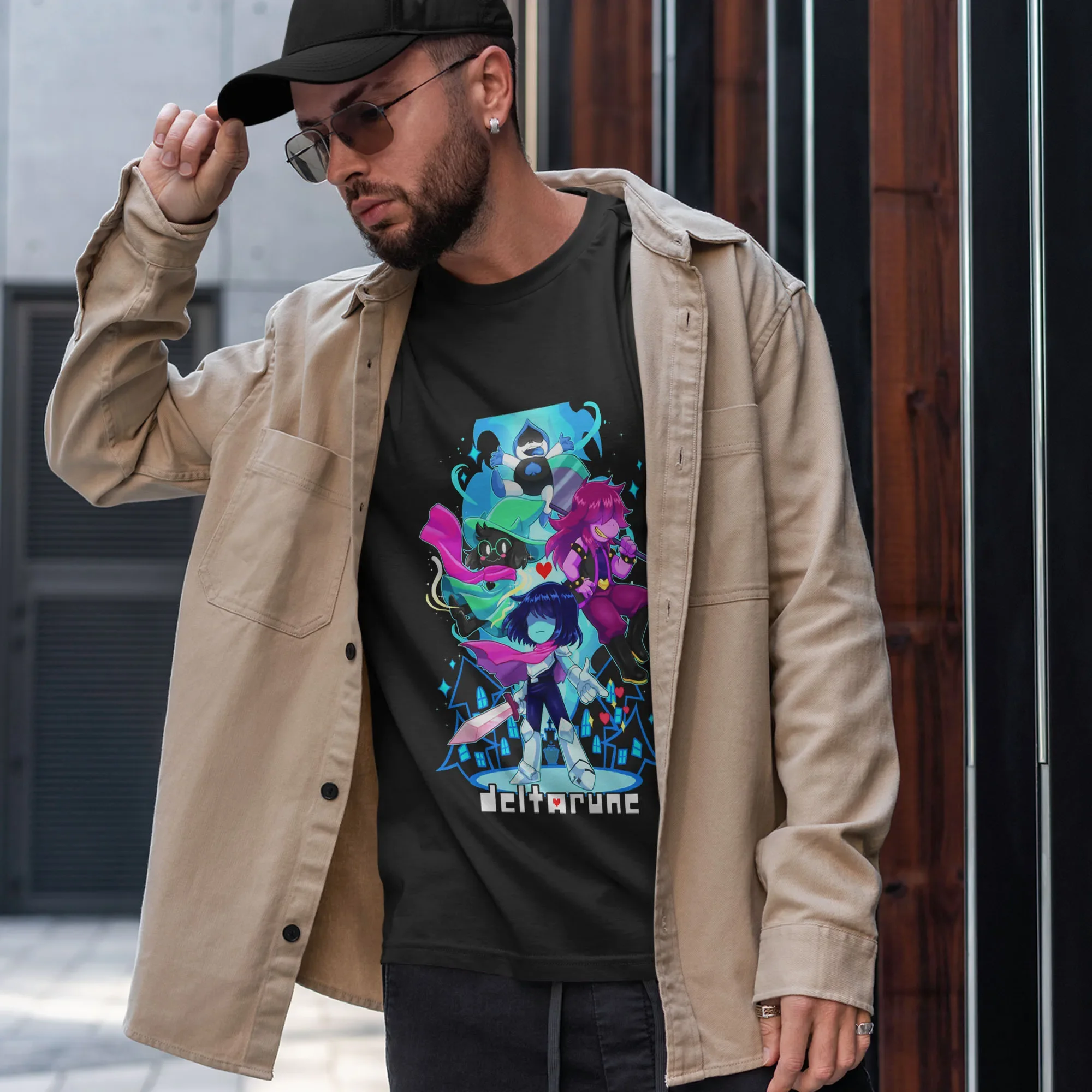 لعبة تي شيرت Deltarune كريس هدية مطبوعة جرافيك للجنسين قطن رقبة مستديرة للرجال والنساء ملابس الشارع تي شيرت بأكمام قصيرة قابلة للتنفس #2