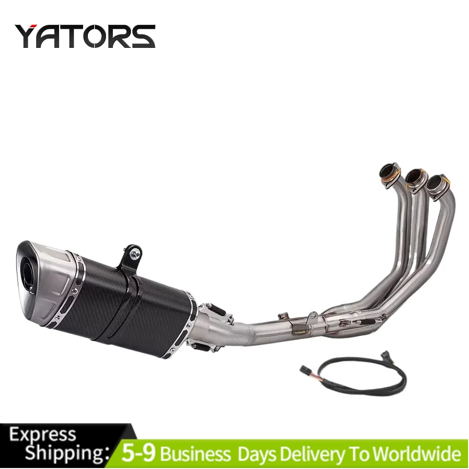 

For Yamaha MT-09 MT09SP FZ09S 21-25 Exhaust Header Mid Link Pipe Muffler Tips Exhaust Systems Exhausts Pipes