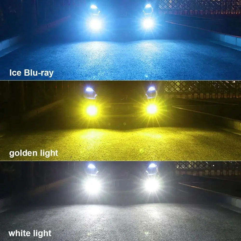 

H11 LED Laser Projector Lens Headlight H7 9005 9006 HB3 HB4 Fog Light Bulb H8 H9 CSP 6000K 3000K Turbo Light White Yellow Blue