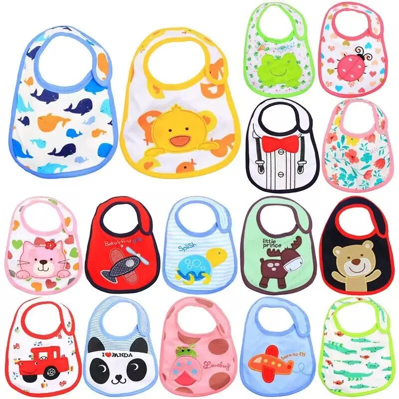 3pc/Lot Baby Towel Baby Bibs Baby Boys Girls Newborn Waterproof Saliva Burp Cloths Feeding Babeiro Bandana