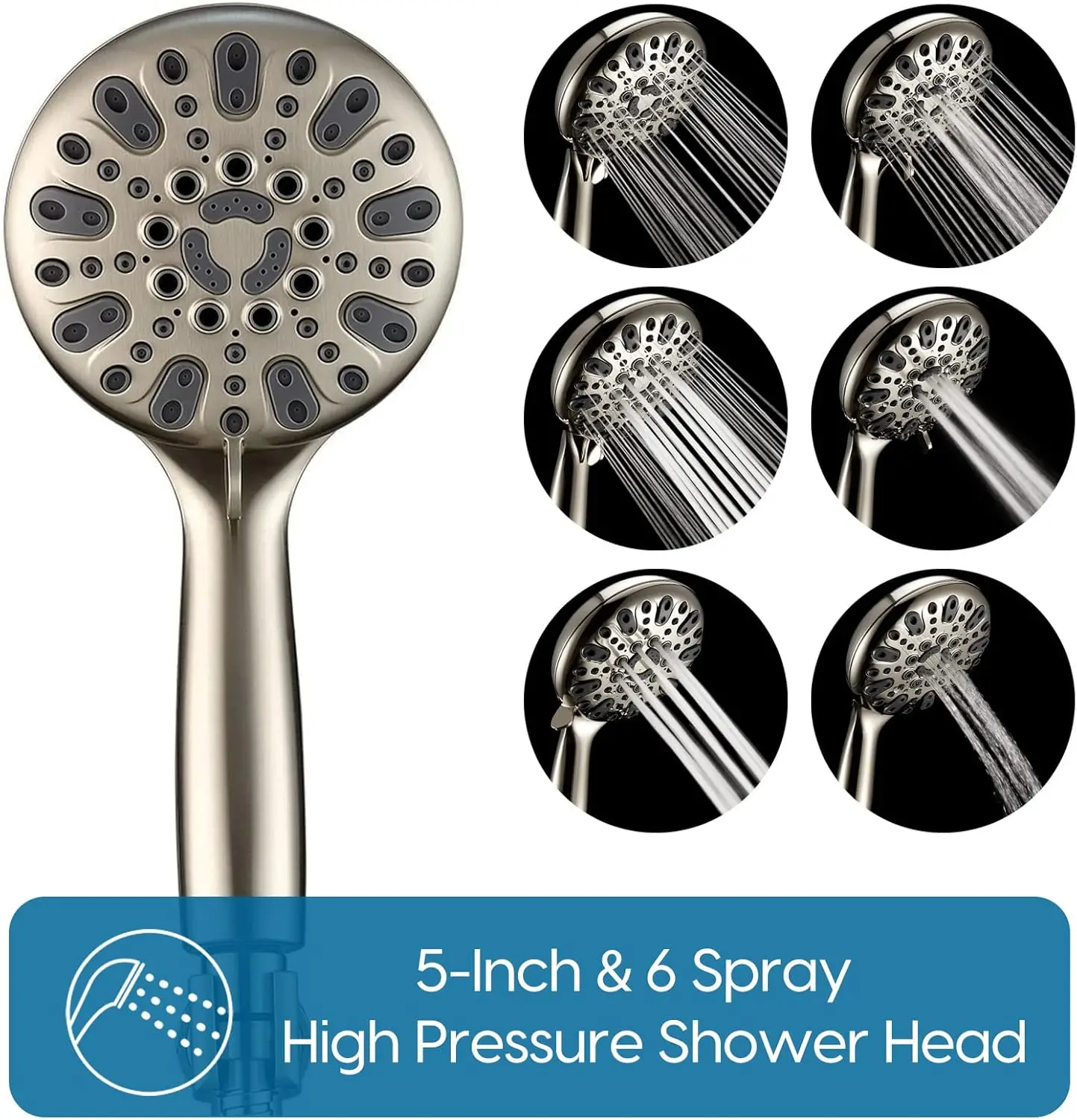 Tub Shower Faucet Set with Valve, Bathtub Shower Faucet Set with Handheld Spray