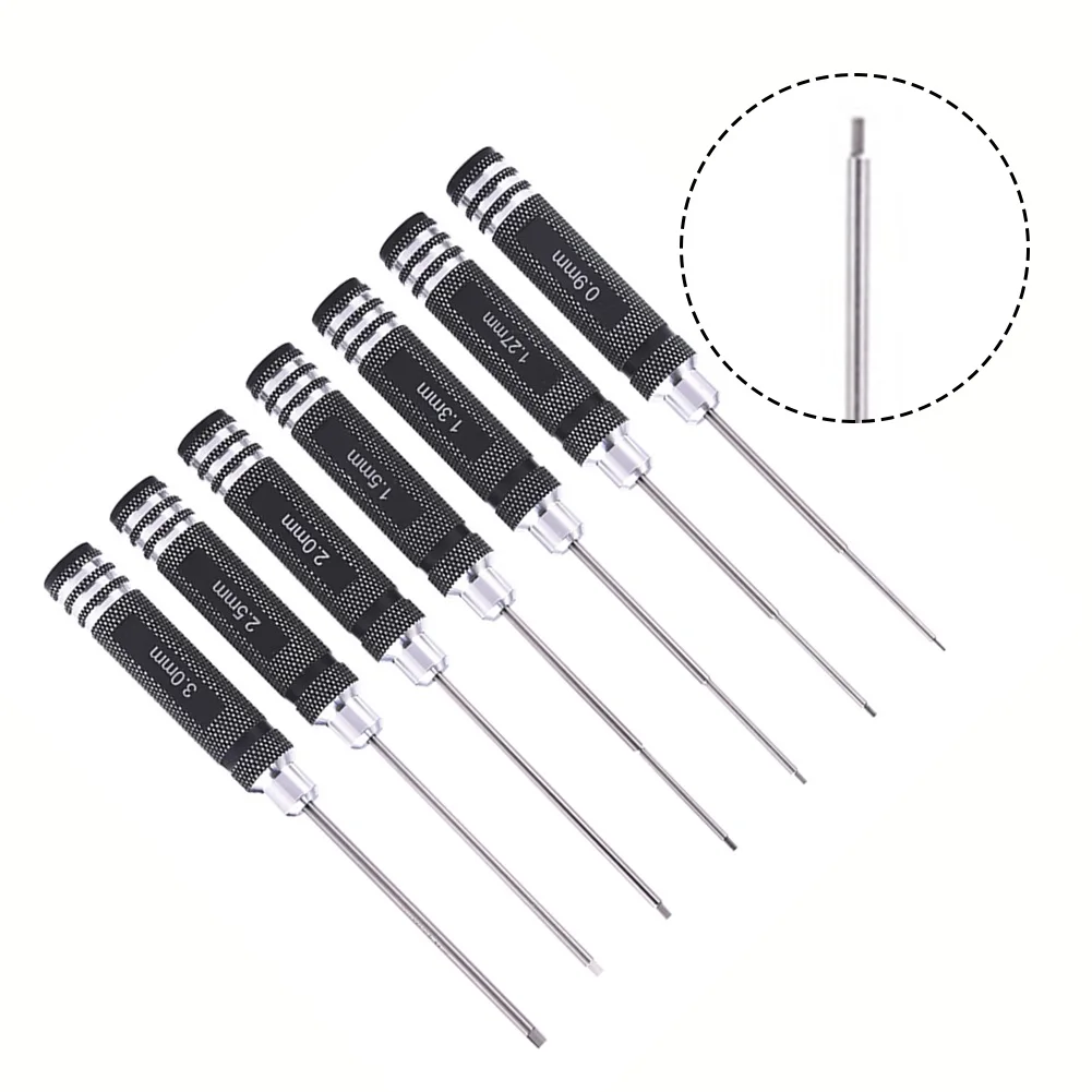 1PC HSS Hexagon Wrench Screwdriver 0.9/1.27/1.3/1.5/2.0/2.5/3.0mm Single Hexagonal Screwdriver For Cars Hex Screw Disassembling