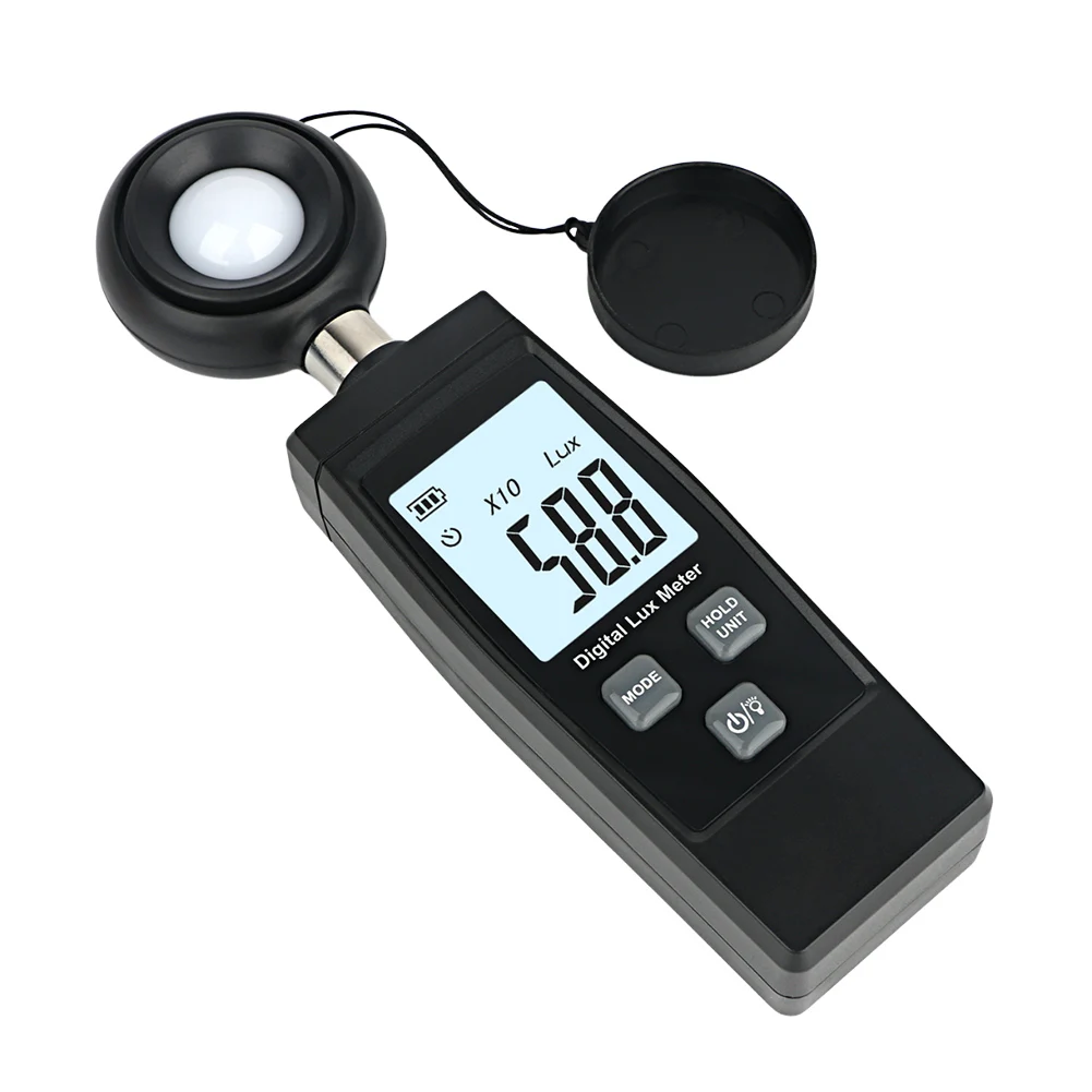 

Digital Handheld Illuminometer LCD Display Luminometer 0-200000 Lux Luxmeter High Accuracy Light Meter Lux/FC Measure Tester