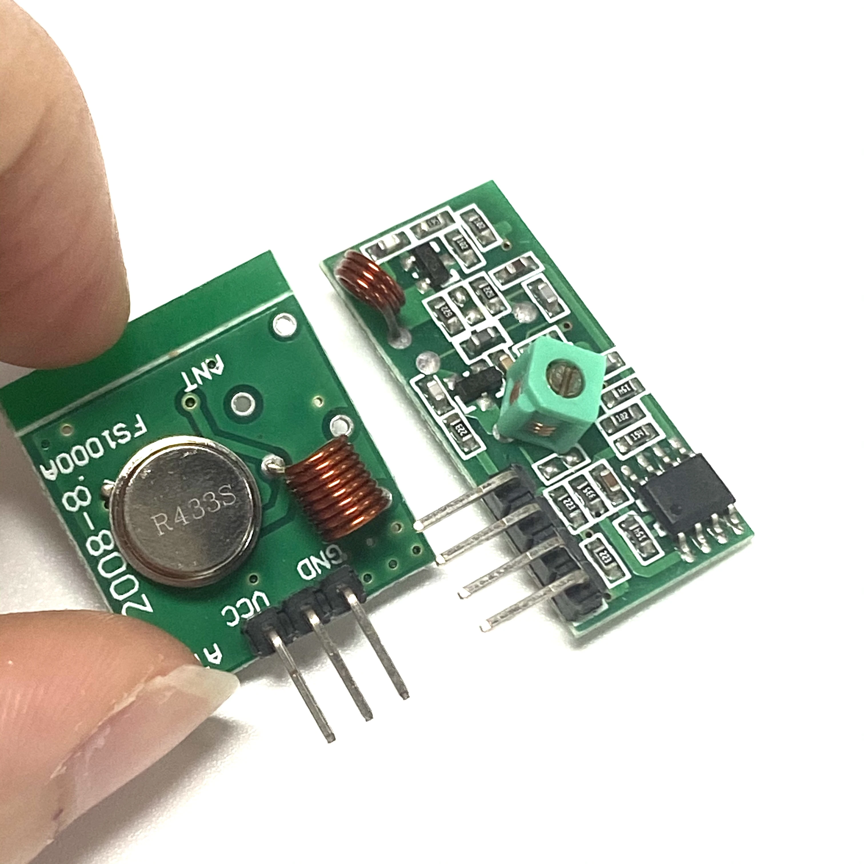 433Mhz 1 Set RF Wireless Transmitter Module and Receiver Kit DC 5V 433 Mhz Wireless Module Transmitter Module and Receiver 433M