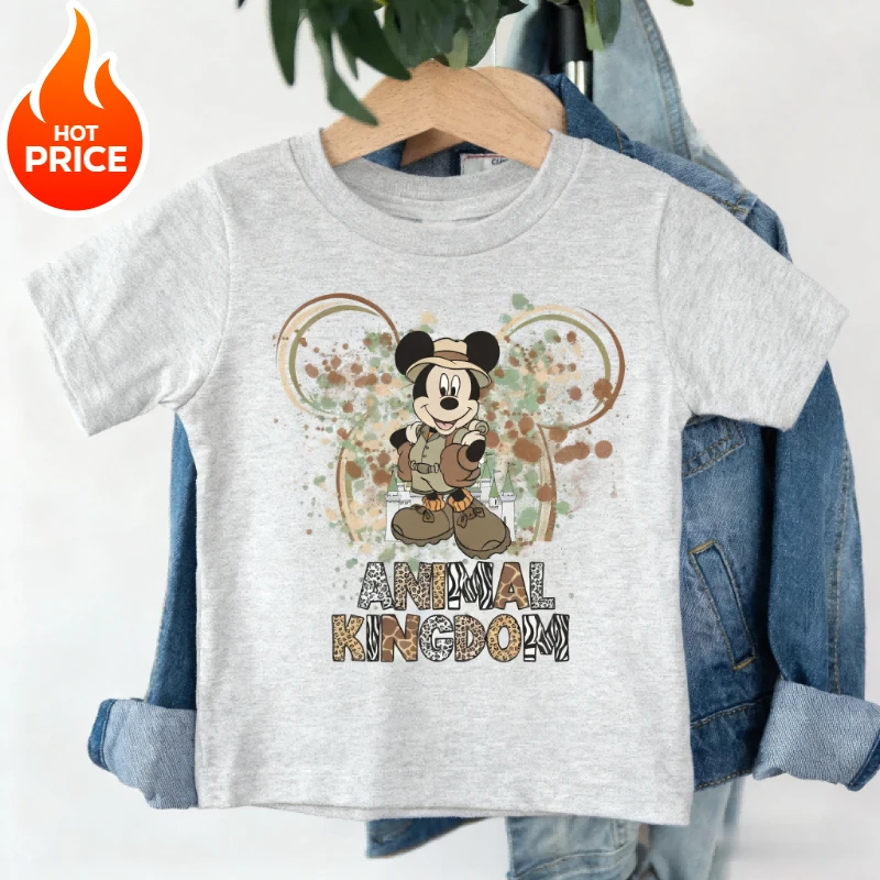 

Disney Mickey Mouse Boy Girl 2026 Summer T-shirt Family Parent-child Wear Oversized Casual Men Women Short Sleeve Tee Top Y2k