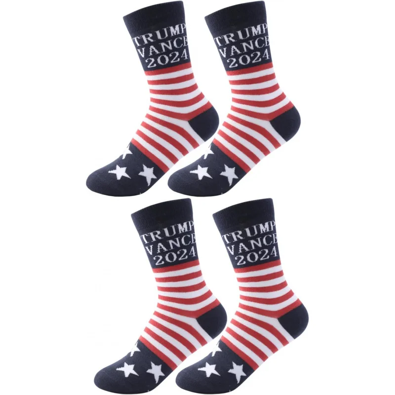 Trump Vance Socks for 2024 Election Cute Crew Socks For Women Men