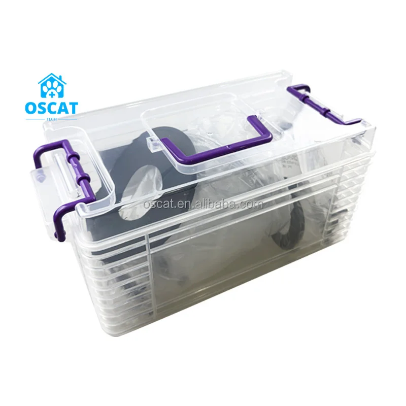 OSCAT Veterinary Equipment Disposable Medical Pvc Full Face Nasal Surgical Anesthesia Mask With Soft Air Cushion And Ring Hanger