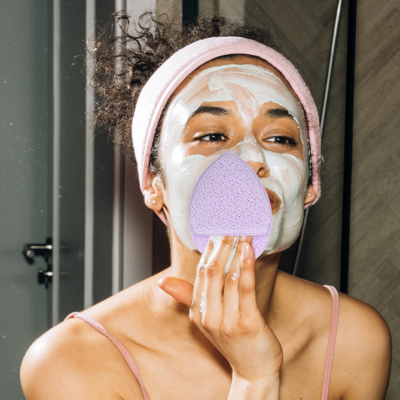 

4Pcs NonIrritating Facial Cleaning Pads Deep Cleansing Face Sponges Gentle Exfoliating Makeup Removal Puffs