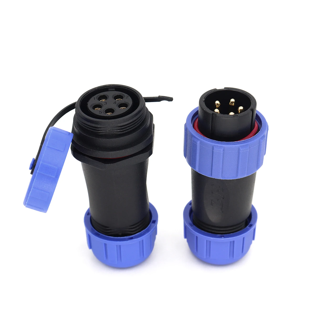 SP21 waterproof connector 2/3/4/5/6/7/8/9/10/12 pin  power cable docking connector male and female connectors  ,IP68