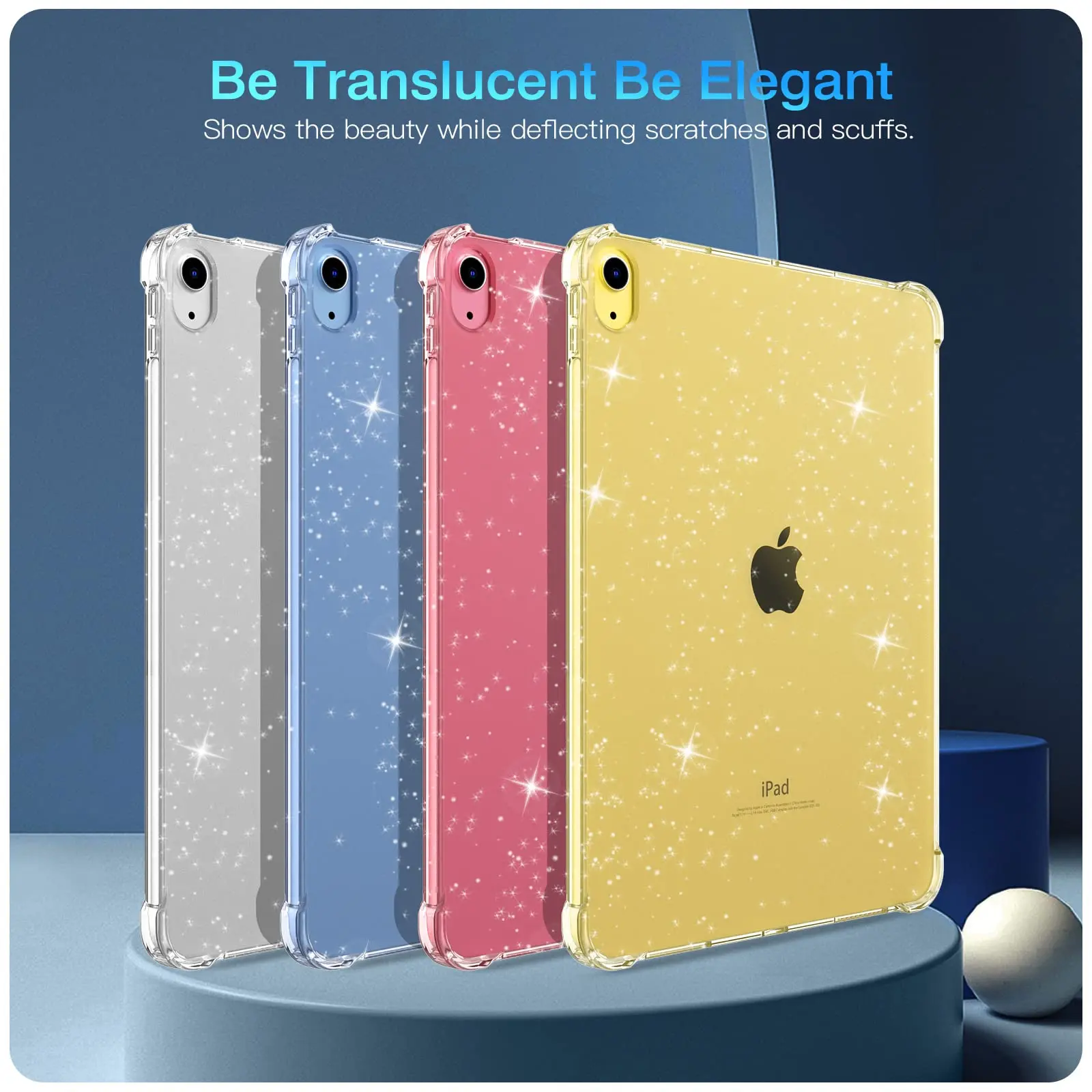 

Блестящий чехол для iPad Air Pro mini 10,9 11 9,7 10,2 8,3 11-го 10-го 9-го поколения, мягкий силиконовый чехол с мерцающим блестящим чехлом