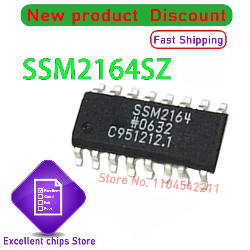 

(2-10piece) 100% New SSM2164 SSM2164S SSM2164SZ SOP-16 Chipset