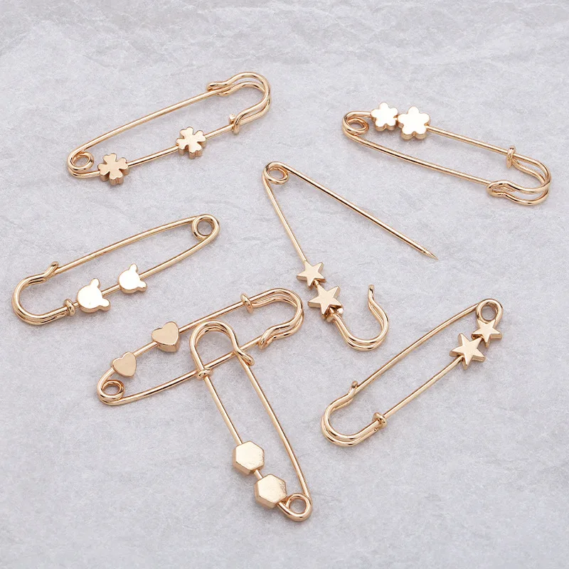 2PCS Detachable Metal Pins Fastener Pants Pin Waist Pants Extender Button Buttons Pins For Scarf Coat Garment Decor Accessories