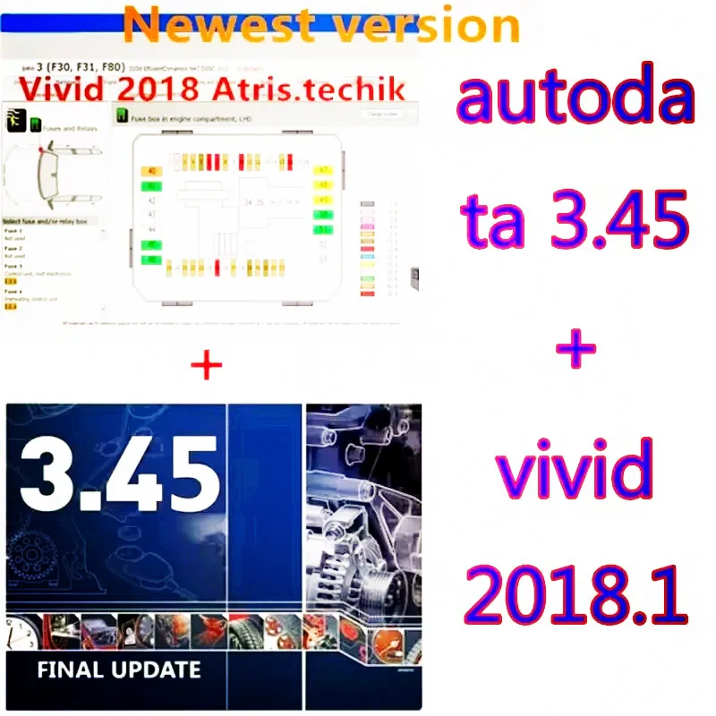 برنامج السيارة AutoData 3.45 الساخن لعام 2024 + بيانات ورشة عمل حية Atris-Stakistechnik 2018.01V متعدد اللغات وصلة إسبانية بولندية HDD