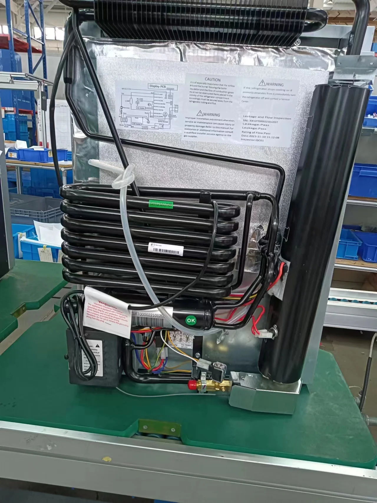 AC DC Propane Gas Absorption 3 Way No Frost  No Noise RV Marine Mobile Home Refrigerator