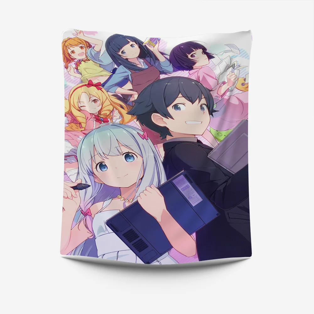 Eromanga Sensei Anime Tapestry Creative Pattern Photo Living Room Wall Art Tapestry Decor Party Outdoor Decorate Banners