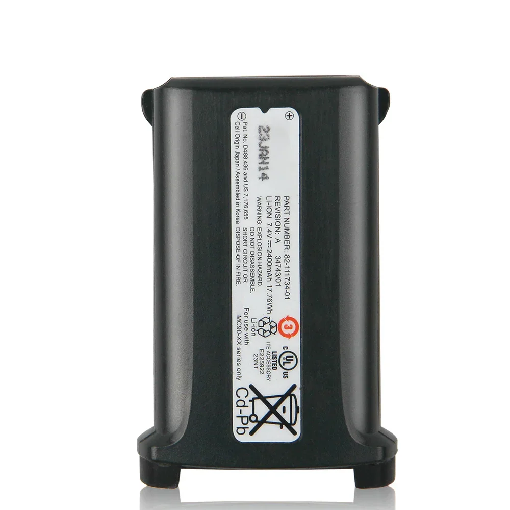 2400mAh New Replacement Battery 82-111734-01 For Motorola MC90XX MC9090 MC9190 MC92N0 Mobile Computer