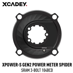 Xcadey-マウンテンバイク用のスパイダーパワーメーター,クランク,チェーン104bcd,110bcd,XPOWER-S