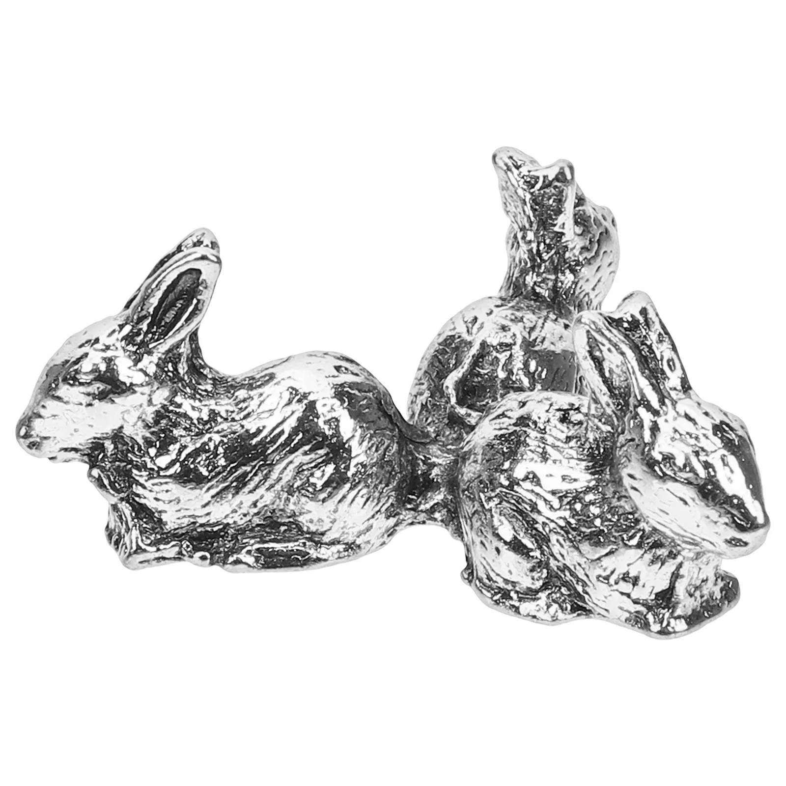 Alloy Bunny Crystal Ball Base Desktop Decor Display Stand For Home Office Collection Holder Table Ornament