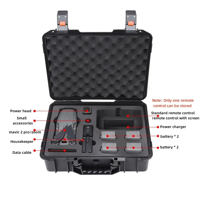 Imagem -04 - Portátil para Dji Mavic Pro Caixa Impermeável Carregador Bolsa de Bateria Controle Remoto Inteligente Acessórios de Tela Case