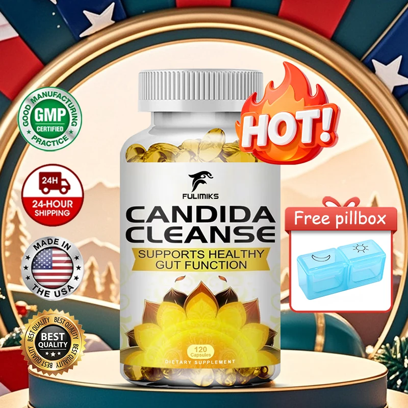 

Мощный комплекс от кандидоза, смесь орегано и каприловой кислоты, для баланса кишечника, поддержки иммунитета, с травами и пробиотиками