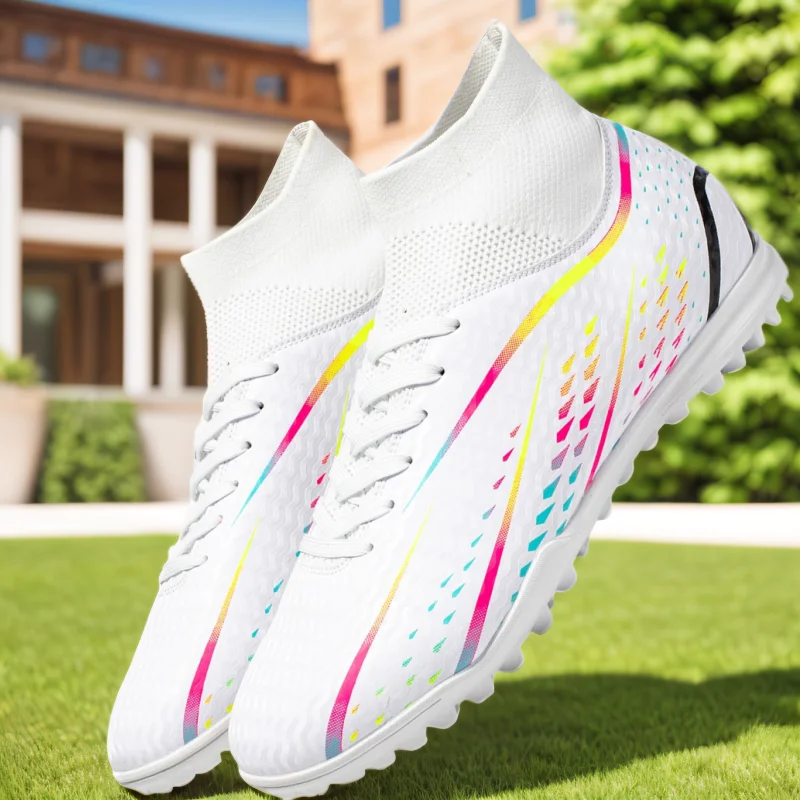 

Men's Professional Soccer Shoes TF Broken Nail Teenagers Non Slip Wear Resisting Training Shoes Adult High-Tops Football Shoes
