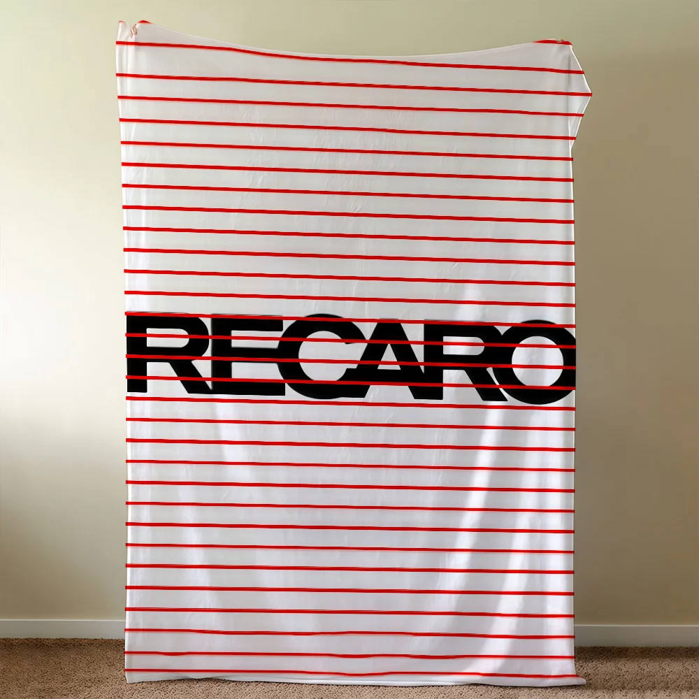 Luxury R-RecaroS-ES Logo Blanket Soft Warm Furry Throw Super Kids Toys Bed Sofa Car Cradle