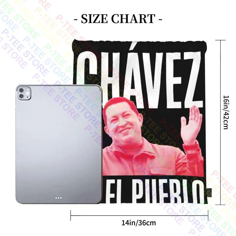 Chavez Es El Pueblo Drawstring Bags Gym Bag Vintage Beach Bag Personalised School Sport Bag