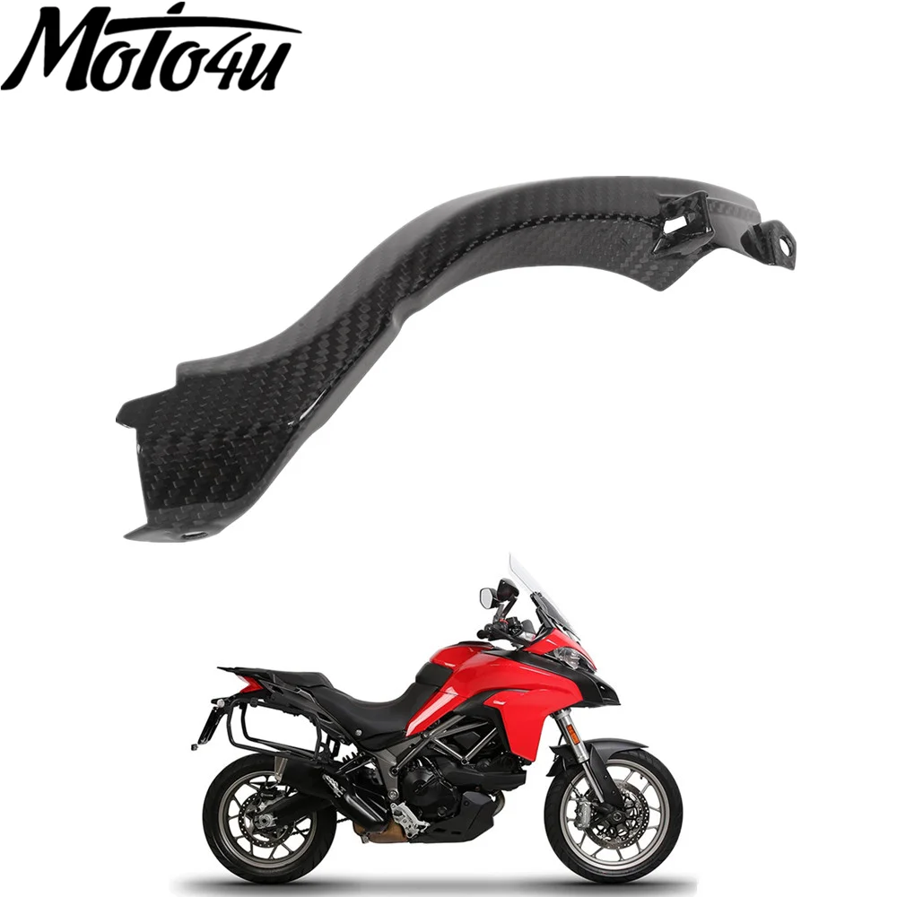 

100% Carbon Fiber Brake Cover Guard Gloss Twill Motorcycle Part Accessories For Ducati Multistrada 950 1260 2018 2019 2020 2021