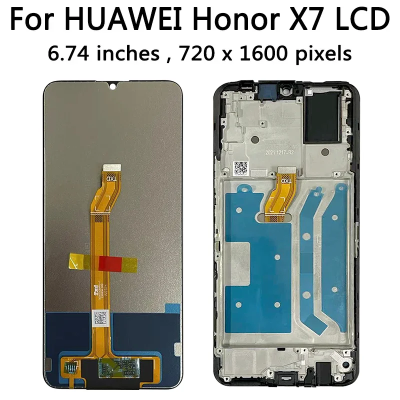 IPS LCD For Honor X5 X6 X7 X8 X9 LCD Display Screen Touch Panel Digitizer Replacement For Honor X8 4G LCD X9 5G Display Frame