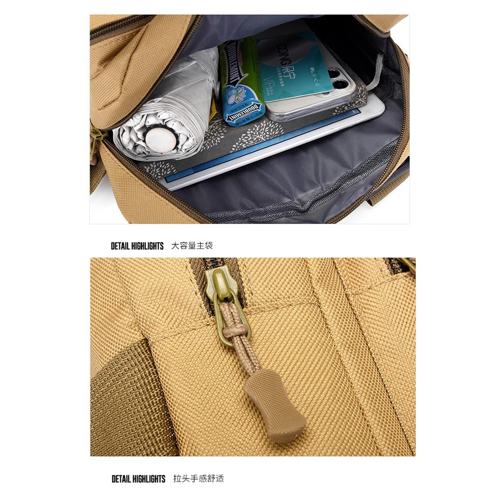 

Outdoor Cycling Chest Bag Large Capacity Multifunctional Vest Chest Bag Oxford Cloth Shoulder Bag Travel Commute Sports Backpack