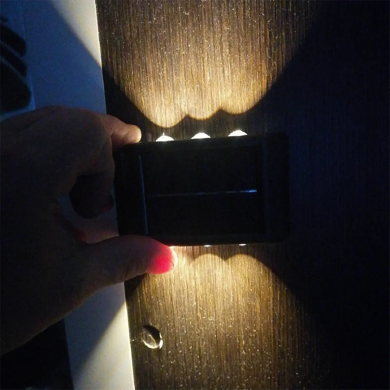 LED Solar Light Outdoor Waterproof Solar Wall Lamp Up and Down Luminous Lighting for Garden Fence Decor Solar Powered Wall Lamp image 6