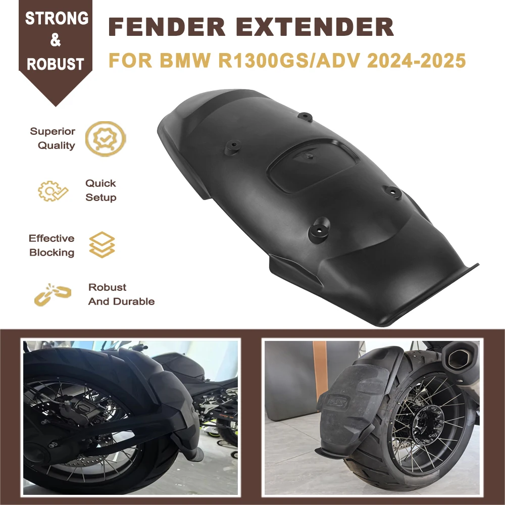 Motorcycle Rear Wheel Mudguard Extension Fender Extender Splash Guard Cover For BMW R1300GS ADV R1300 GS R 1300GS 2023 2024 2025