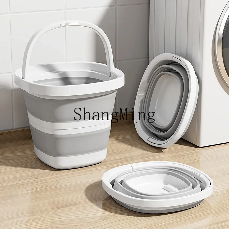 

XH folding bucket household student dormitory portable size travel car outdoor fishing portable plastic bucket