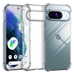 Luxury Silicone Soft Ultra Thin Case For Google Pixel 9 8A 8 7 7A 6 Pro XL Shockproof Clear Shell Back Cover For Google 8 A 9 XL