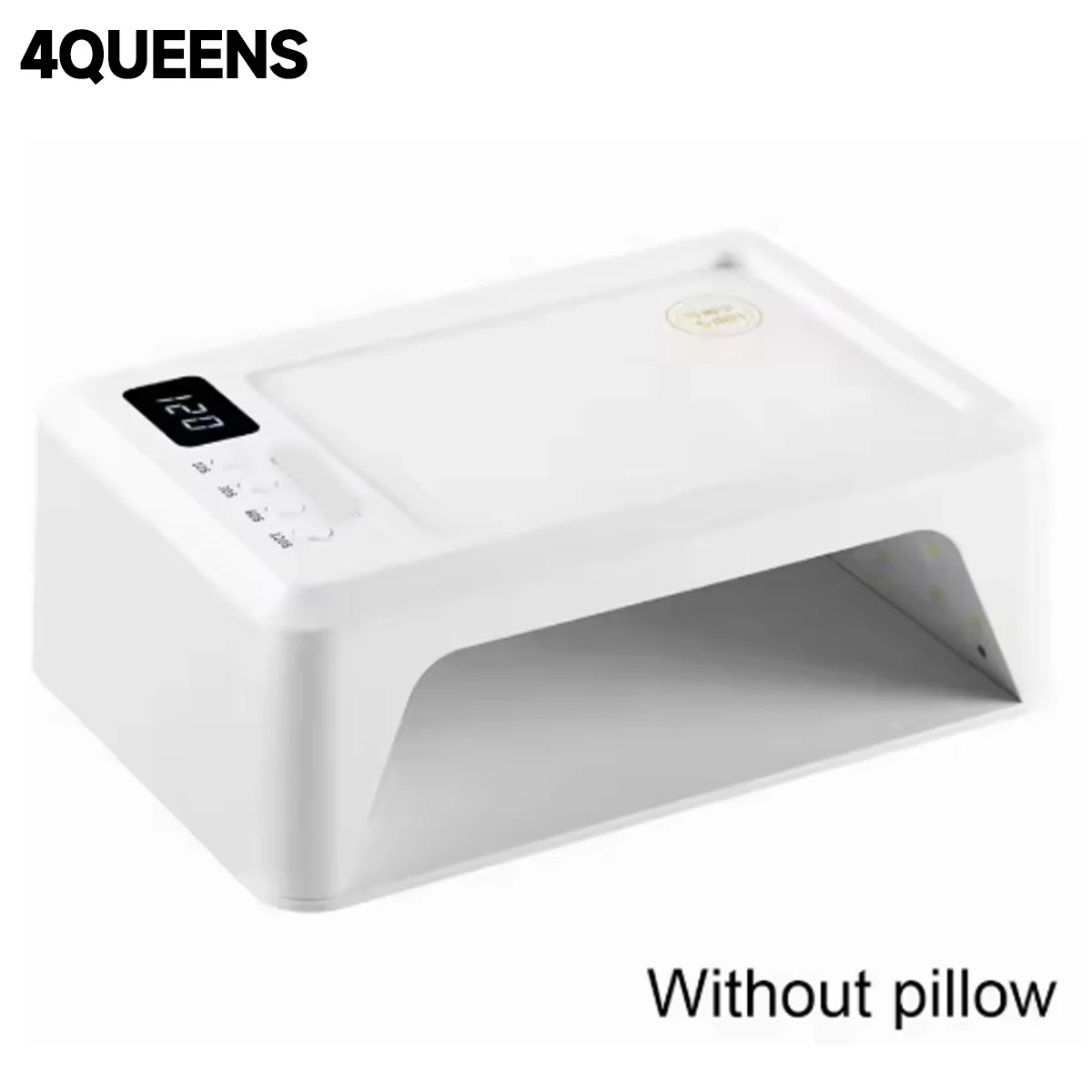 4QUEENS Nail Lamp for Both Hands with Hand Pillow 72W Nail Polish Dryer Lamp Dry All Kinds of Gels Quilcky with Nail Arm Rest