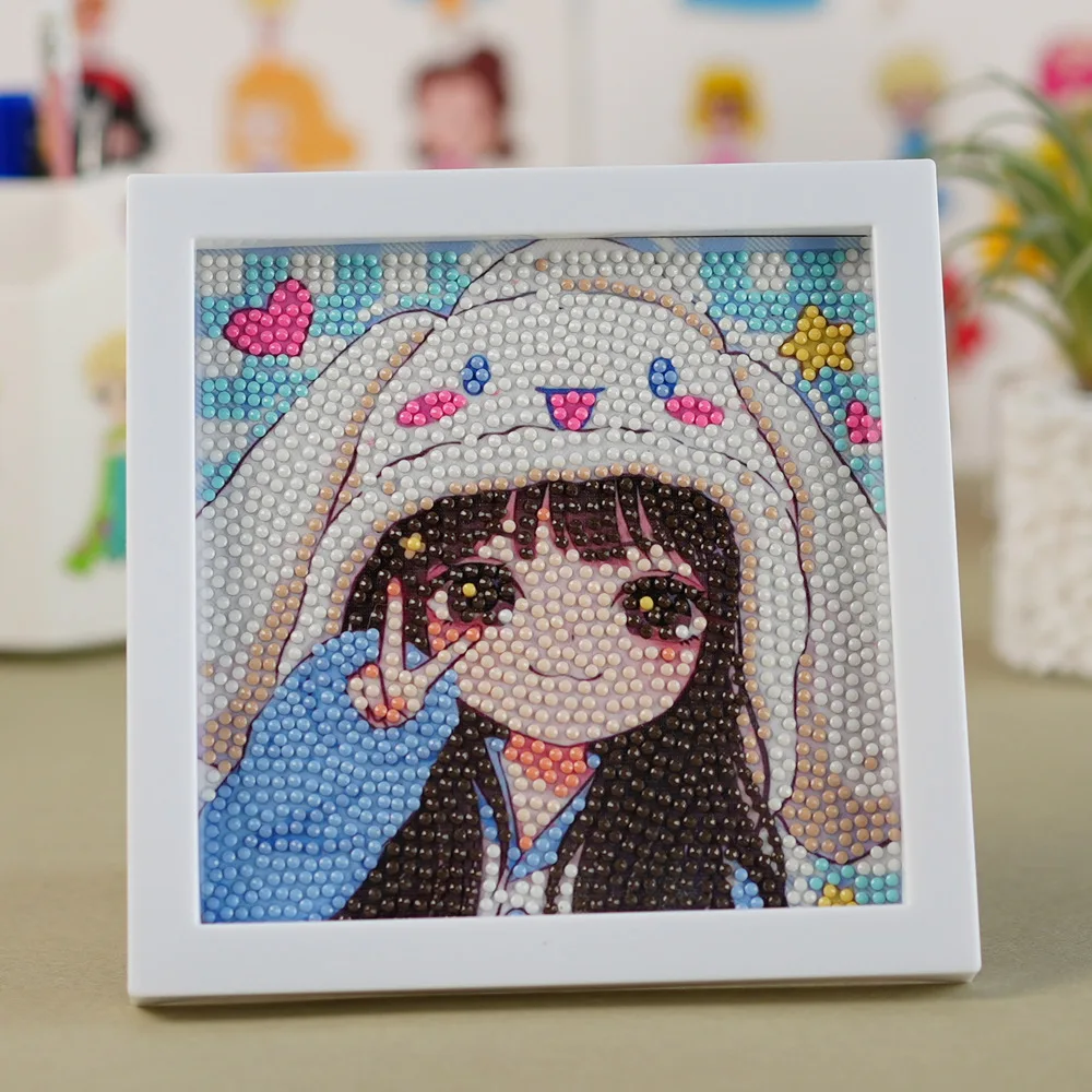 Hot Cartoon Cinnamorolls Diamond Painting Kawaii Melodys Girl DIY Diamond Sticker Bedroom Living Room Decoration Wholesale