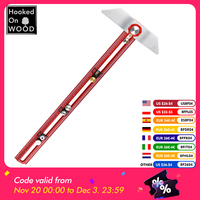 MT-2465 Pro Marking T Square Ruler Woodworking Scriber Hooked On Wood Aluminum Alloy Hole Positioning Marking Gauge by HONGDUI