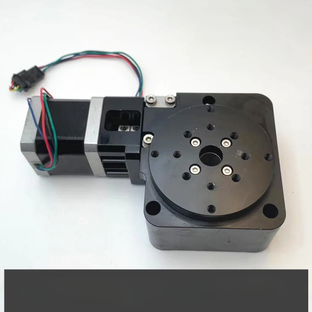 Kerui Electric Rotating Table 360°   High-precision R-axis CNC Indexing Plate 42 Stepper Motor 100mm