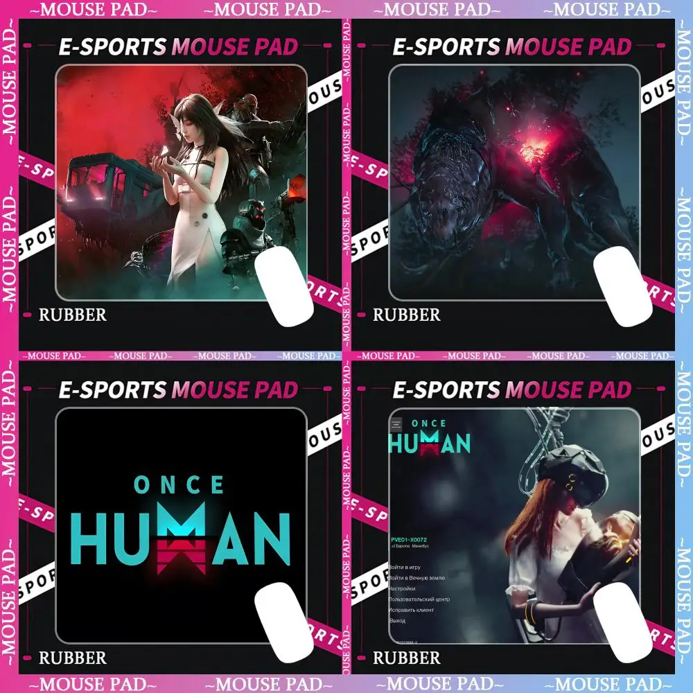 GAME Once HumaNS Mouse Pad Rubber Small mouse pad CSGOs desktop computer office keyboard e-sports ROGs game