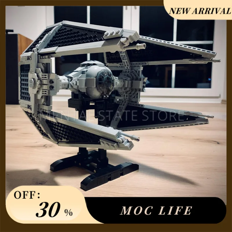 Nuevo 1200 Uds. Bloques MOC Outland TIE-Fighter personalizados tecnología ladrillos DIY montaje creativo juguetes educativos regalos de vacaciones