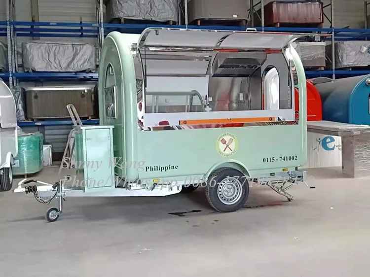 ice cream caravan mobile shop food truck mobile food trailer restaurant truck for sale