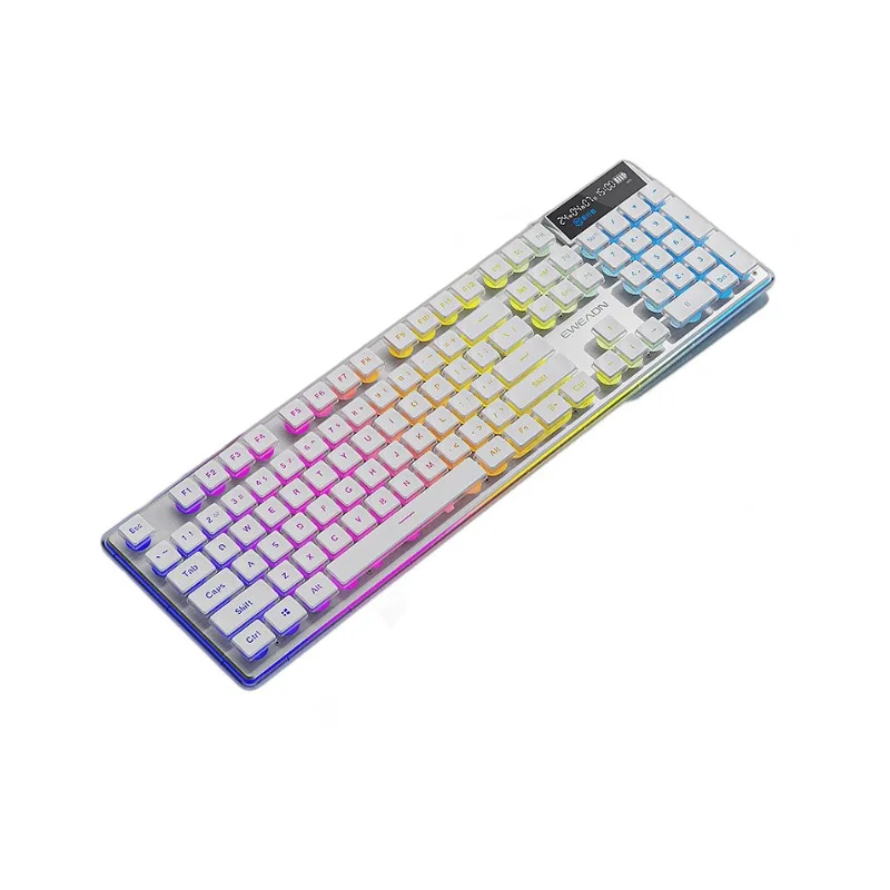 Mute wired wireless bluetooth three-mode keyboard computer office machinery feel keyboard and mouse set