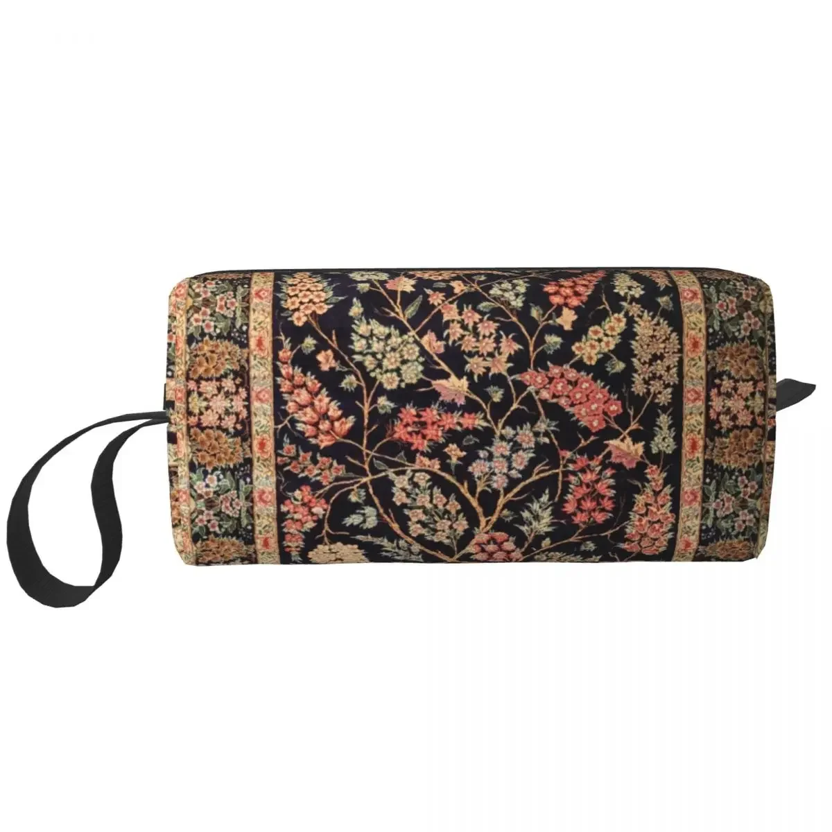 Persian Tree Of Life Rug Makeup Bag for Women Travel Cosmetic Organizer Kawaii Antique Bohemian Storage Toiletry Bags