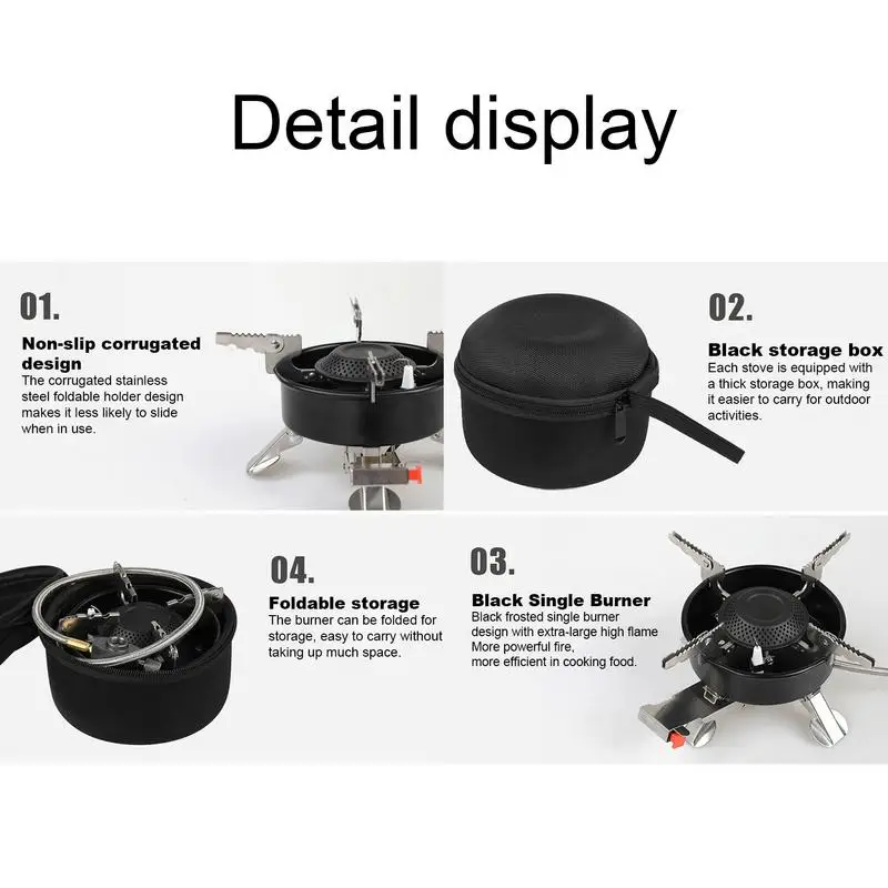 Portable Stove For Camping Versatile Camping Cook Stove Outdoor Camping Stove Compact Windproof Camping Stove Outdoor Windproof